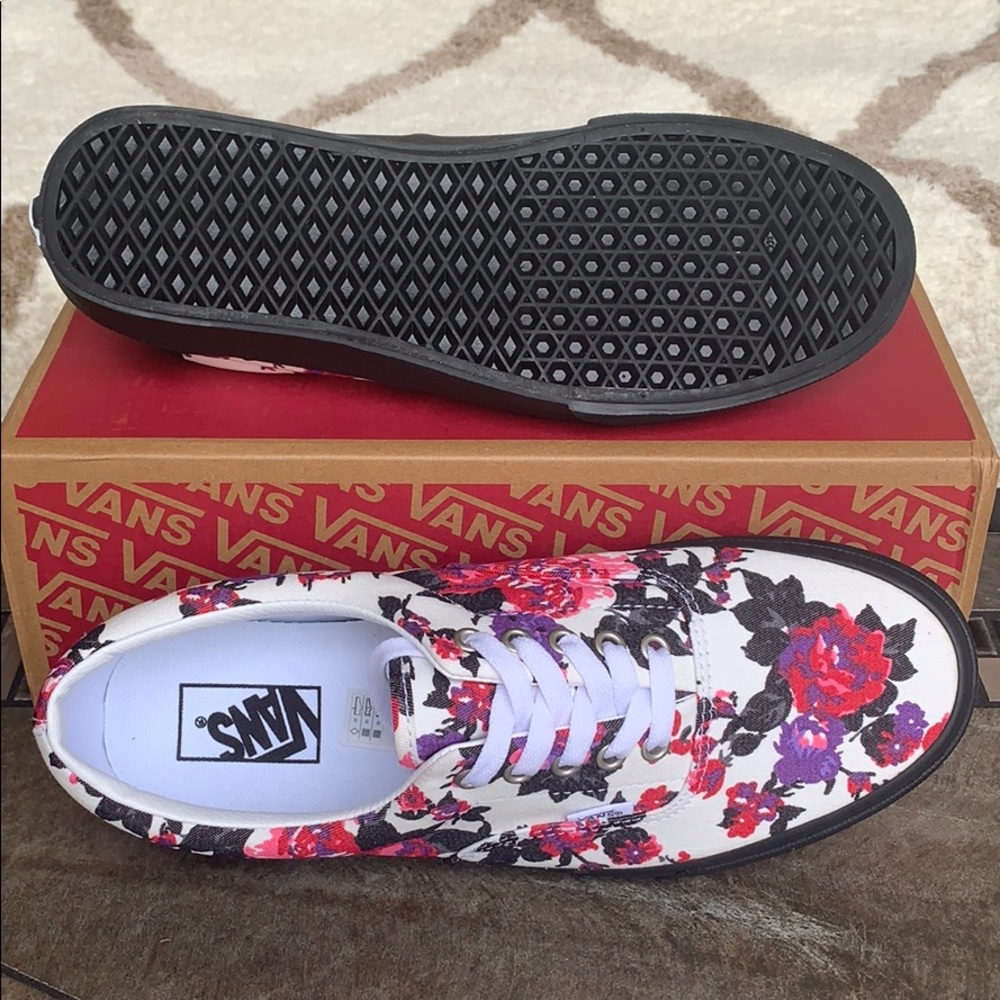 VANS ERA FLORALS WHITE/BLACK MEN’S - Picture 3 of 16